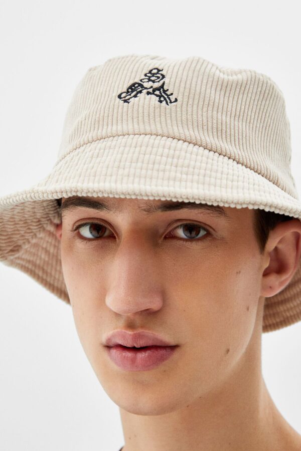 Corduroy Bucket Hat - Görsel 3