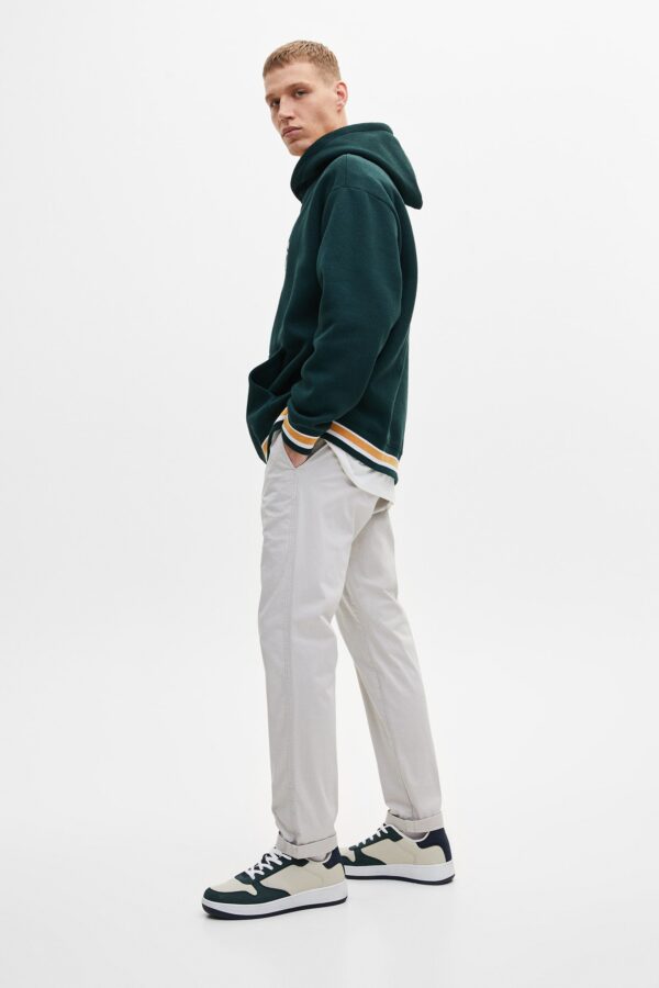 Basic Slim Fit Chinos Trousers - Görsel 4