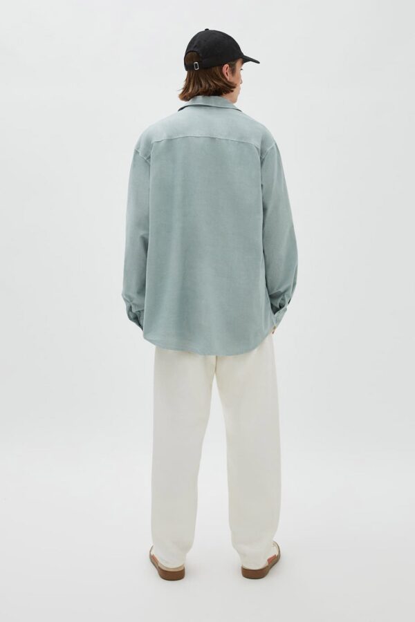 Cotton and Linen Basic Shirt - Görsel 2