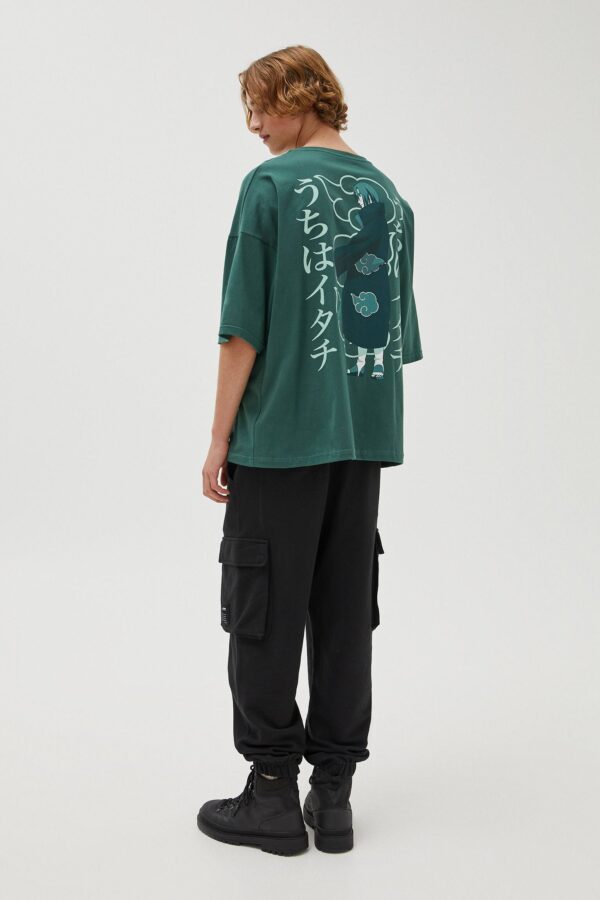 Naruto Itachi Print T-shirt - Görsel 2