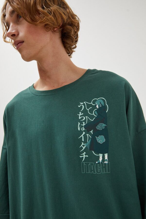 Naruto Itachi Print T-shirt - Görsel 3