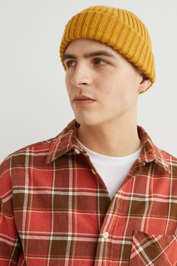 Relaxed Fit Plaid Flannel Shirt - Görsel 2