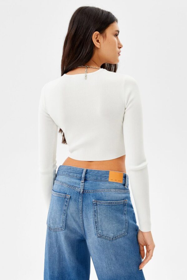 Sweater With Chain Detail - Görsel 2