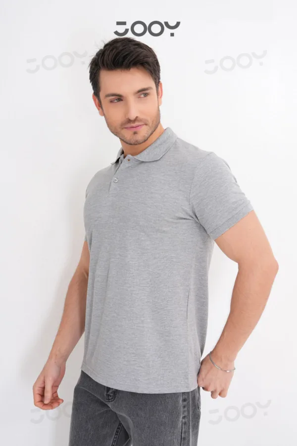 2'li Avantaj Paket Siyah - Gri %100 Pamuk Erkek Polo Yaka T-Shirt - S-alttext5
