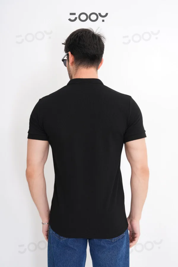 2'li Avantaj Paket Siyah - Gri %100 Pamuk Erkek Polo Yaka T-Shirt - S-alttext6