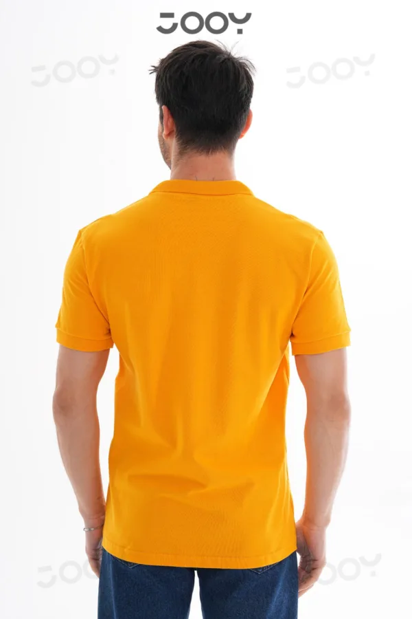 2'li Avantaj Paket Siyah - Hardal Sarısı %100 Pamuk Erkek Polo Yaka T-Shirt - S-alttext3