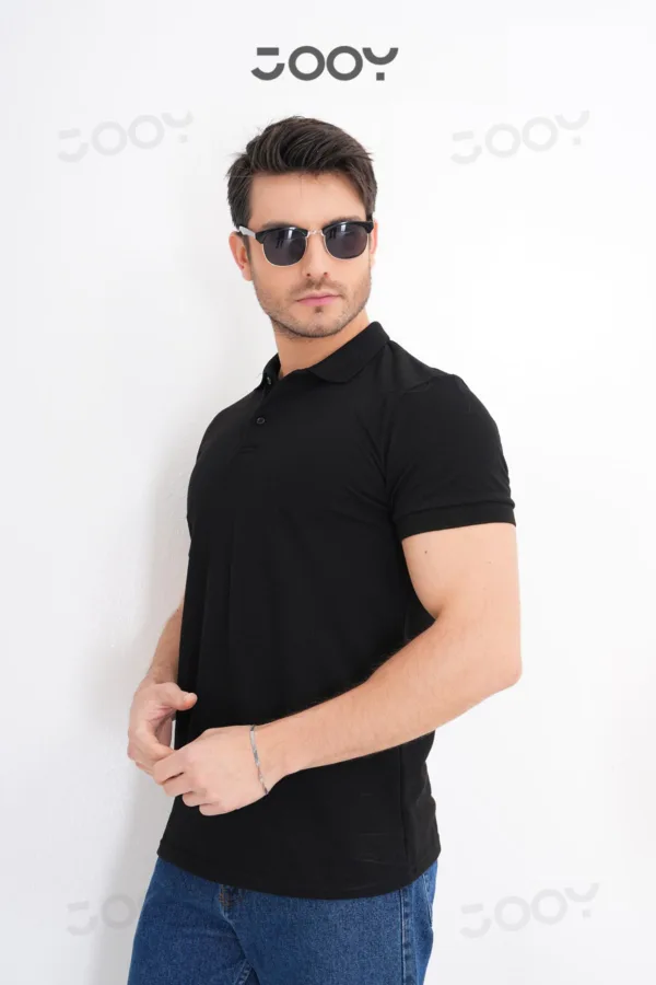 2'li Avantaj Paket Siyah - Lacivert %100 Pamuk Erkek Polo Yaka T-Shirt - XL-alttext2
