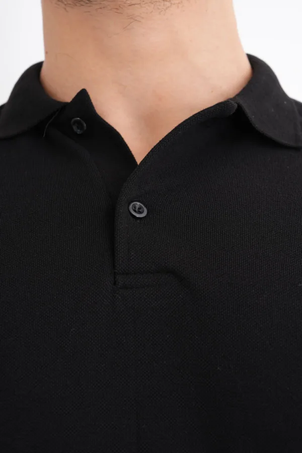 2'li Avantaj Paket Siyah - Lacivert %100 Pamuk Erkek Polo Yaka T-Shirt - XL-alttext4