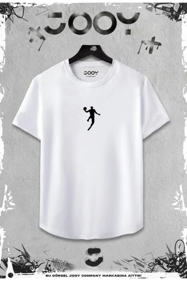 2'li Basketbolcu Slim Fit Beyaz Tshirt - Siyah Şortlu Takım - M-alttext2