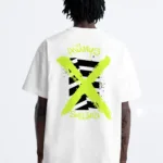 Always Smiling Tasarım Beyaz Oversize Tshirt - L-alttext1