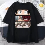 Anime Naruto My Hero Academia Oversize Siyah Tshirt - XL-alttext1