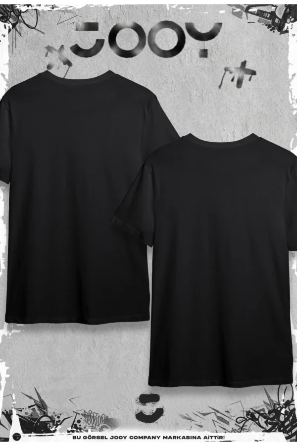 Aşk Temalı Sevgili Çift Kombini Siyah Oversize Tshirt 2'li Set-alttext4