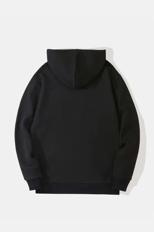 Astronot Tavşan Baskılı Kapüşonlu Sweatshirt - XL-alttext4