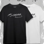 Atatürk İmza Baskılı Oversize Geniş Kalıp T-Shirt Siyah Beyaz 2'li Set - L-alttext1