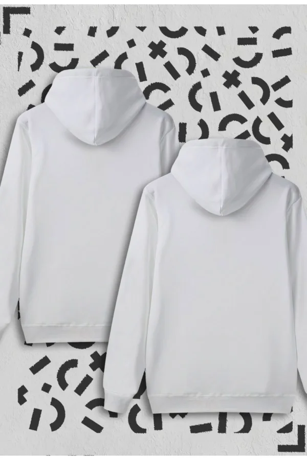 Atatürk Küçük İmza Baskılı Beyaz Kapüşonlu Sweatshirt Avantaj Paketi 2'li Set - L-alttext2