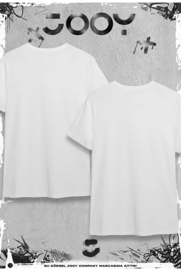 Atatürk Siluet İmza Baskılı Çift Kombini Beyaz Oversize Tshirt 2'li Set - S/M-alttext2