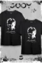 Atatürk Siluet İmza Baskılı Çift Kombini Siyah Oversize Tshirt 2'li Set-alttext1
