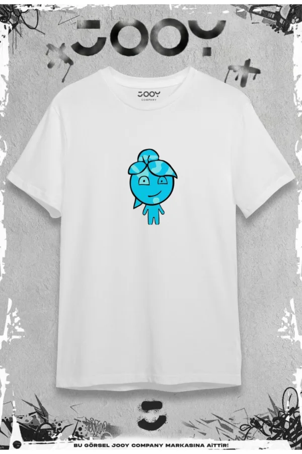 Ateş Ve Su Tasarım Sevgili Çift Kombini Beyaz Oversize Tshirt 2'li Set - S/M-alttext4
