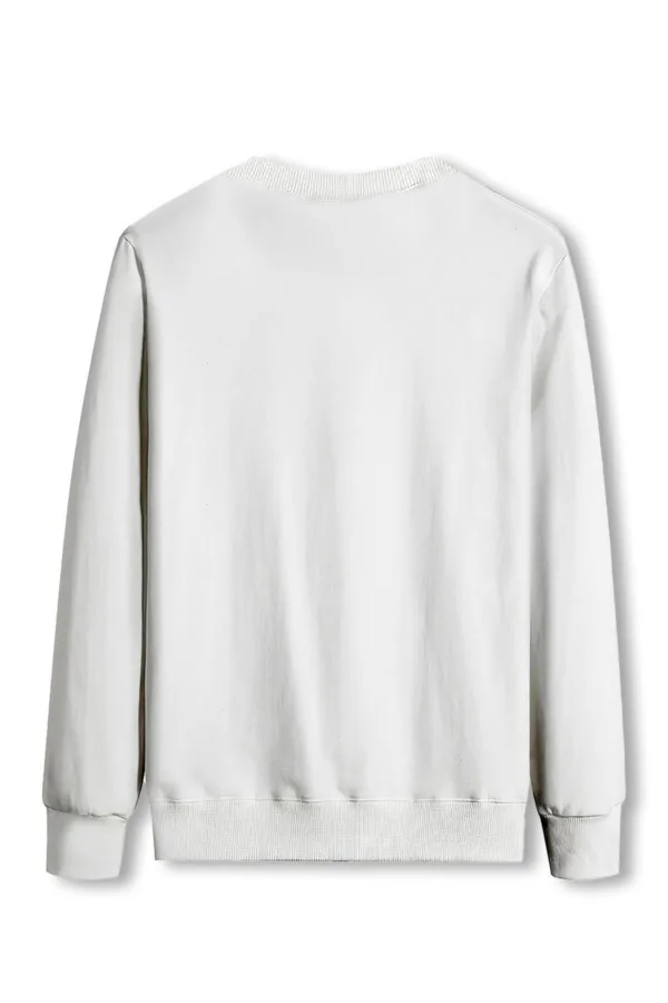 Ateş ve Su Baskılı Sevgili Çift Kombini Bisiklet Yaka Sweatshirt 2'li Set - M/XL-alttext3