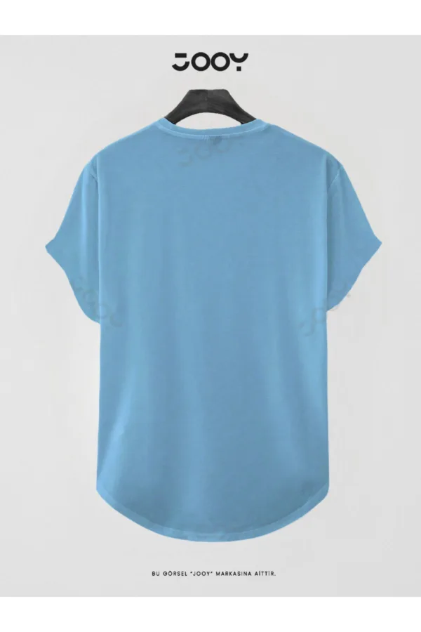 Bebe Mavi Basketball Player Baskılı Slim Fit Oval Kesim T-Shirt - 2XL-alttext2