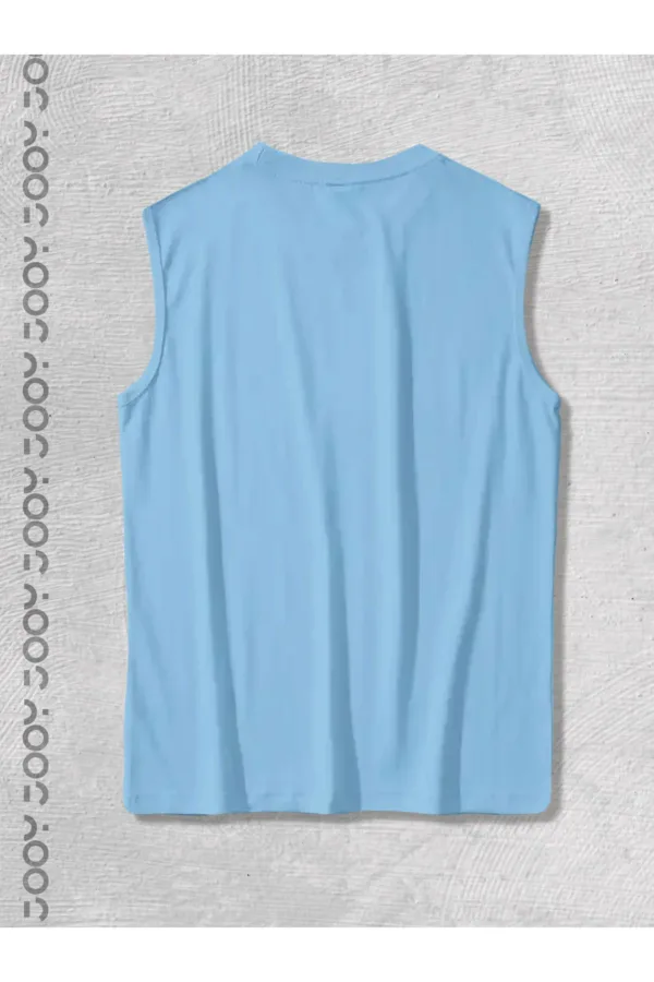 Bebe Mavi Kolsuz Sporcu Atleti Oversize Tshirt - Siyah Penye Şort 2'li Takım - L-alttext4