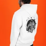 Beyaz Astronot Sweatshirt Hoodie-alttext1