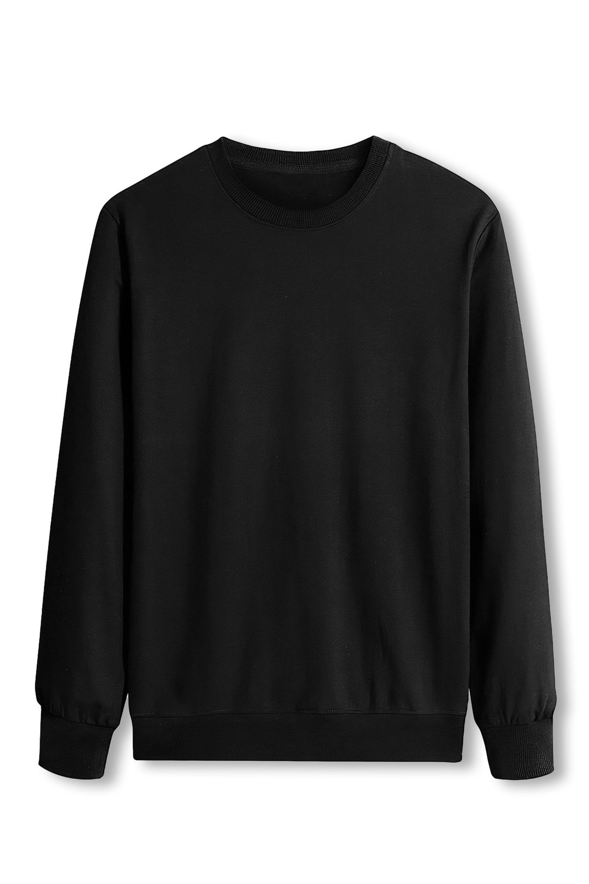 Bisiklet Yaka Pamuklu Penye Sweatshirt 2'li Avantaj Paket-alttext2