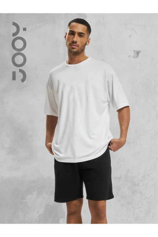 Bisiklet Yaka Rahat Kalıp Oversize Basic 5'li T-Shirt Paketi - L-alttext4