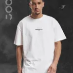 Brooklyn JC Baskılı Geniş Kalıp Oversize Beyaz T-Shirt - S-alttext1