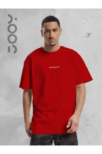 Brooklyn JC Baskılı Geniş Kalıp Oversize Kırmızı T-Shirt-alttext1