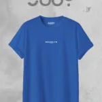 Brooklyn JC Baskılı Geniş Kalıp Oversize Saks Mavi T-Shirt - M-alttext1