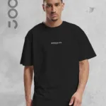 Brooklyn JC Baskılı Geniş Kalıp Oversize Siyah T-Shirt - S-alttext1