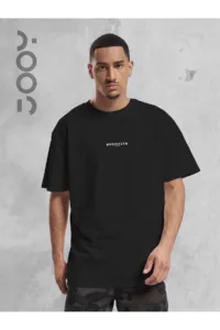 Brooklyn JC Baskılı Geniş Kalıp Oversize Siyah T-Shirt-alttext1