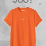 Brooklyn JC Baskılı Geniş Kalıp Oversize Turuncu Orange T-Shirt - S-alttext1