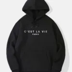 C'est La Vie Paris Baskılı Kapüşonlu Sweatshirt - M-alttext1