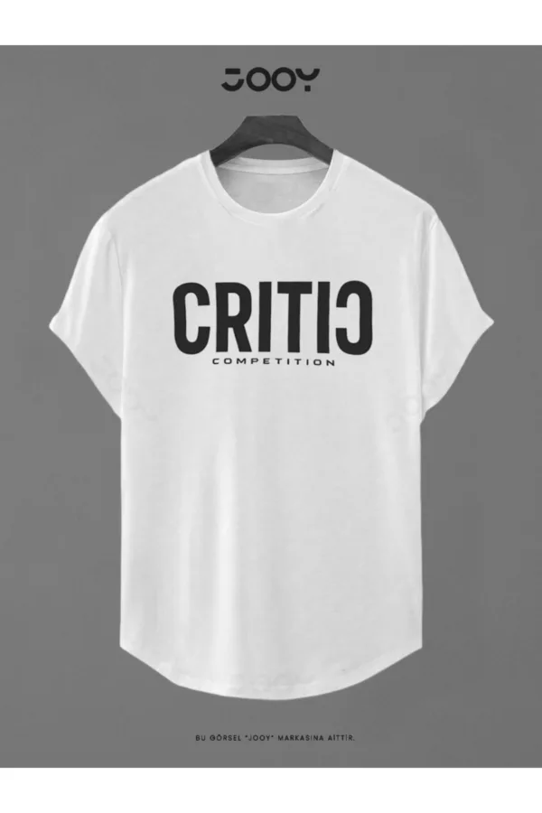 Critic Baskılı Slim Fit Oval Kesim T-Shirt - XL-alttext1