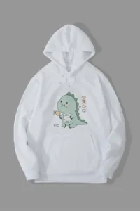 Dinazor Baskılı Kapüşonlu Sweatshirt-alttext1