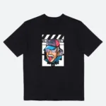 Einstein Baskılı Siyah Oversize Tshirt - M-alttext1