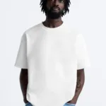 Erkek Düz Beyaz Oversize Tshirt - L-alttext1
