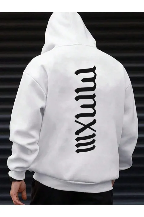 Erkek MMXIII Tasarım Kapüşonlu Sweatshirt Hoodie