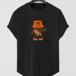 Free Happy Ayıcık Baskılı Slim Fit Oval Kesim T-Shirt-alttext1