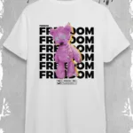 Freedom Tasarım Beyaz Oversize Tshirt - L-alttext1
