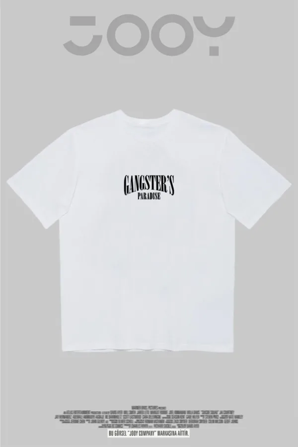 Gangster’s Paradise Baskılı Beyaz Oversize Tshirt - L-alttext5