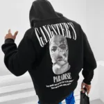 Gangster’s Paradise Baskılı Siyah Kapüşonlu Sweatshirt - XL-alttext1