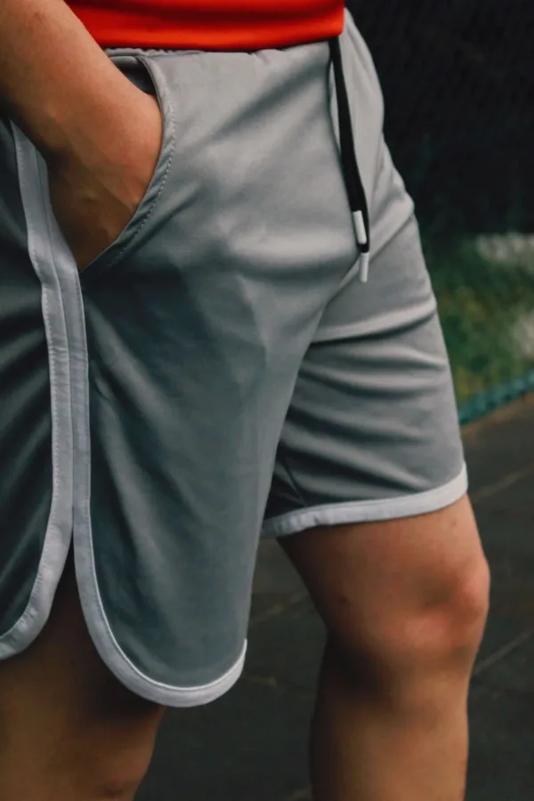 Gri Futbolcu Baskılı Antrenman Fitness Sporcu Şort - XL-alttext2