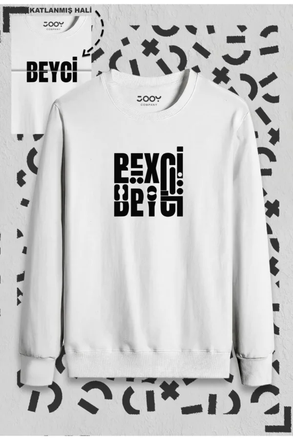 Hanımcı Beyci Sevgili Çift Kombini Katlamalı Tasarım Bisiklet Yaka 2'li Set - S/S-alttext4