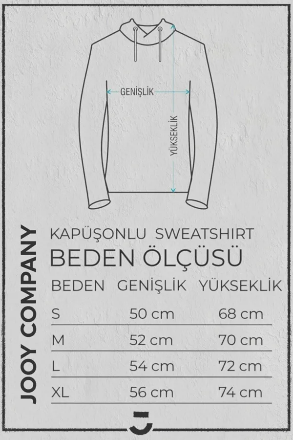 Hanımcı Beyci Sevgili Çift Kombini Katlamalı Tasarım Kapüşonlu Kırmızı Sweatshirt 2'li Set - M-alttext6