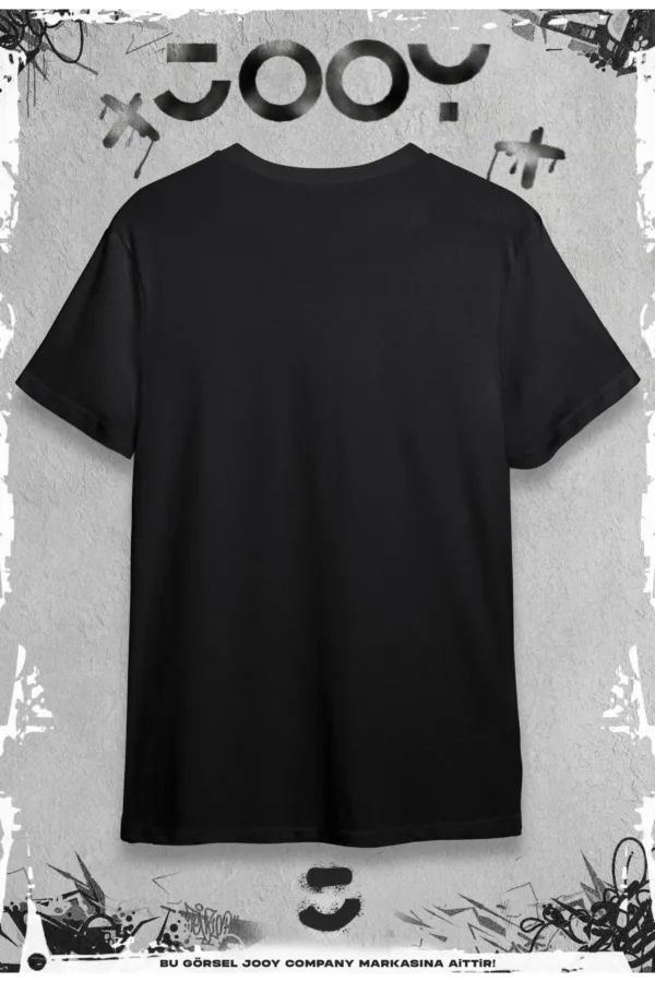 Hanımcı Katlamalı Tasarım Siyah Oversize Tshirt - M-alttext2