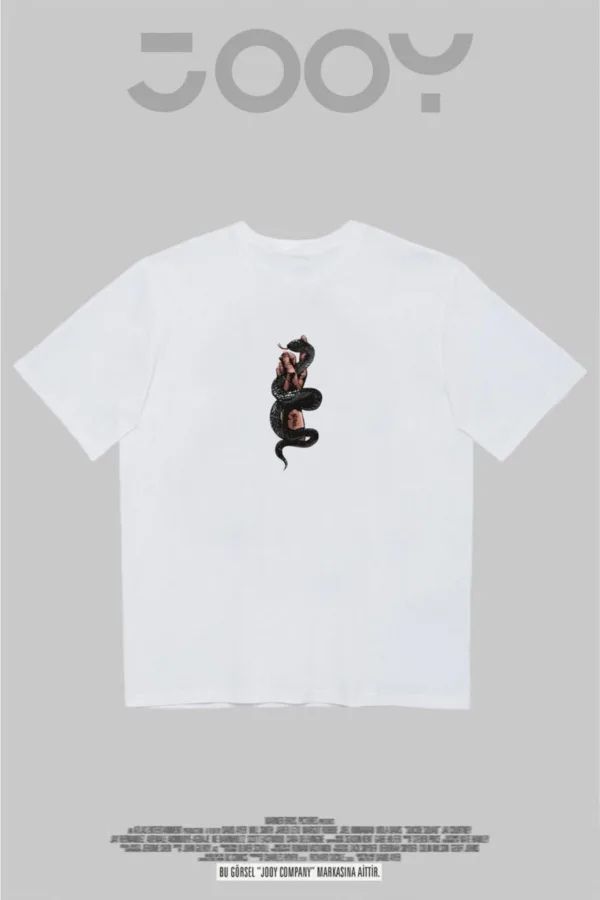 Hold Back Tasarım Beyaz Oversize Tshirt - M-alttext2