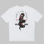 Hold Back Tasarım Beyaz Oversize Tshirt - M-alttext1